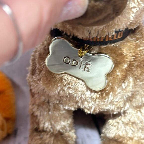 2004 TY Original Beanie Babies "Garfield" The Cat & Odie Dog Plush Jon Arbuckle - Picture 5 of 10